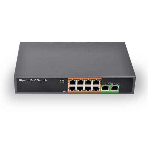 full metal case 4 ports 100Mbps IEEE 802.3af/a standard 65W power backplane