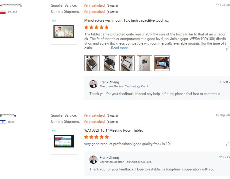 10.1 Inch Android Meeting Room Tablet with LED Light Bar Wall Mount