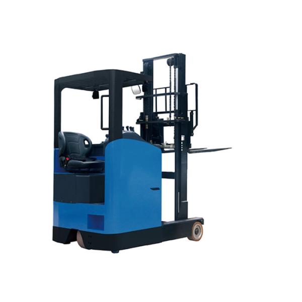 China Seat Type Electric Pallet Stacker Of Bolt Fixed Back Cover With Protect Overhead factory