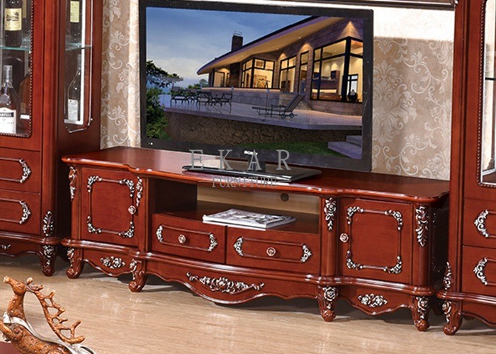 TV cabinet living room antique wooden furniture
