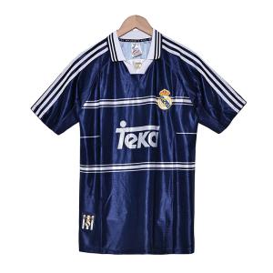 China Real Madrid 1998 retro away football jersey is a classic tribute to the glorious days of the Galacticos factory
