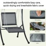 Custom Logo Single Hanging Swing Chair for Outdoor Leisure in Beach Patio and