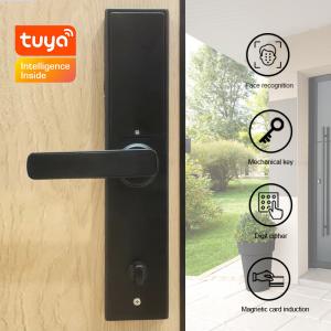 China Smart Face ID Front Door Lock Tuya Smartphone Ekey Fingerprint Code Card Access factory