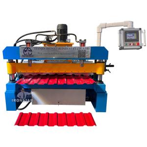 C18 Trapezoidal roofing sheet roll forming machine for Azerbaijan