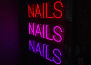 China 200cm Nail Logo Letter Led Neon Flex Sign EU Plug Custom Neon Bar Signs factory