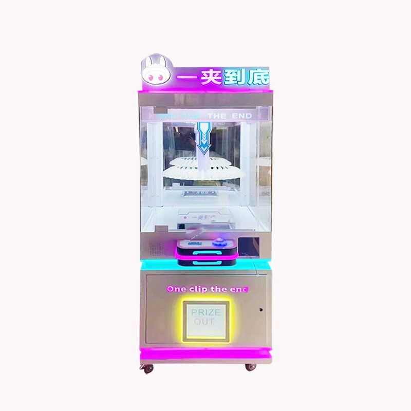 Customized US PLUG Design Attractive Clamp Vending Game Machine for Winning Prizes