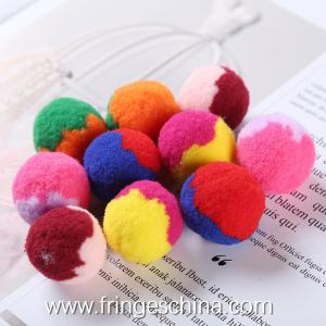 China Wholesale Colorful DIY Multicolored Pom Pom Ball For Costume Christmas Decoration factory