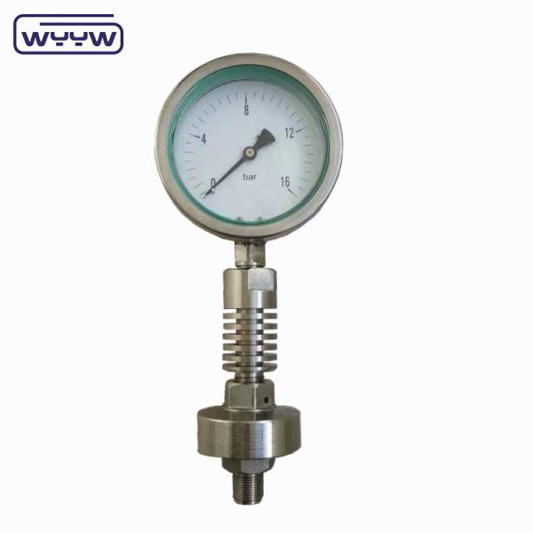 China 4" High Temperature Pressure Gauge Diaphragm Seal Stainless Steel Material factory