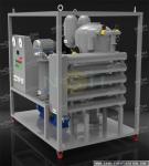 Blue Oil Purification Systems / 380V 50HZ Vacuum Dehydration Unit 800-1600KGS