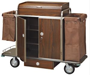 China Brown Room Service Trolley For Hotel factory