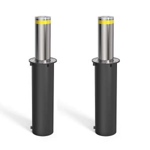 China Stainless Steel Driveway Residential Rising Security Bollards Retractable Hydraulic factory