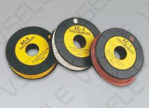 China EC Type Industrial Cable Ties Cable Marker Digital Letter Flexible Print Sleeve Label Network factory