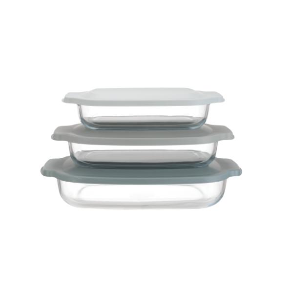 China High Borosilicate Glass Baking Dish with BPA-Free PP Lid factory