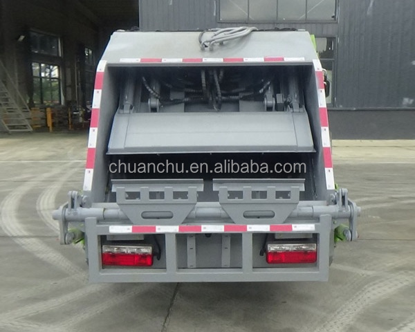 Basement Collection Made Simple Dongfeng Tuyi 5.5 square Garbage Truck with Manual Transmission and Hanging Bucket
