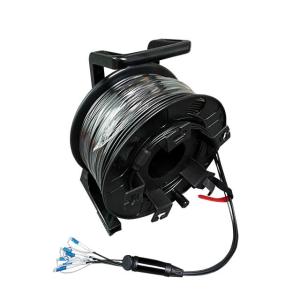 China Field Deployable 8 Core 10.0mm Tactical Fiber Optic Cable factory