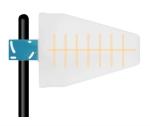 Log-Periodic Antenna High Gain Directional Antenna for 2G/3G/4G/5G Outdoor Cell