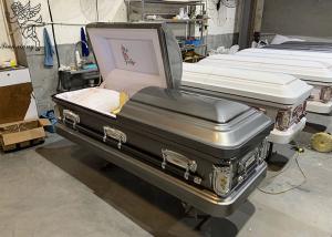 China ISO9001 Decorable Stainless Steel Casket Customizable For Funeral Arrangements factory