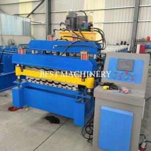 China Gi Color Steel Double Layer Roofing Sheet Roll Forming Machine 3phase factory