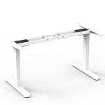 Custom Hospital Wood Grain Sit Standing Laptop Table Single Motor Electric Lift