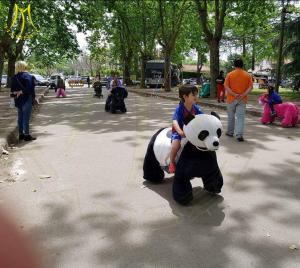 China Hansel hot children amusement park big ride plush animal cars for kids factory