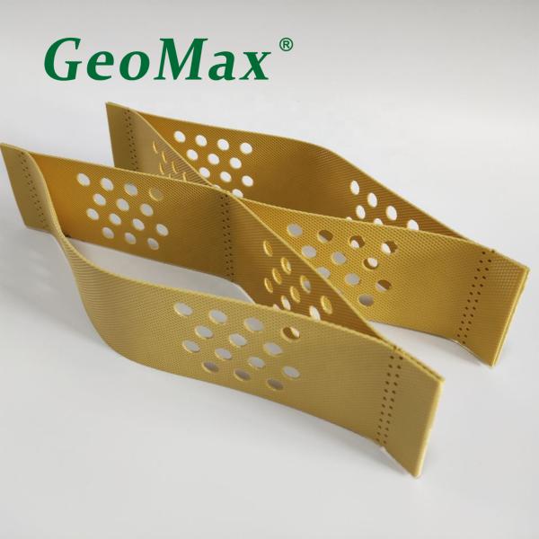 Yellow HDPE Geocell 150mm Height 356mm Welding Space For Parking Lots Highway