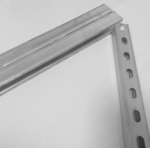 China Durable Silver Slotted Strut C Channel / Galvanized U Channel 41mm X 41mm factory