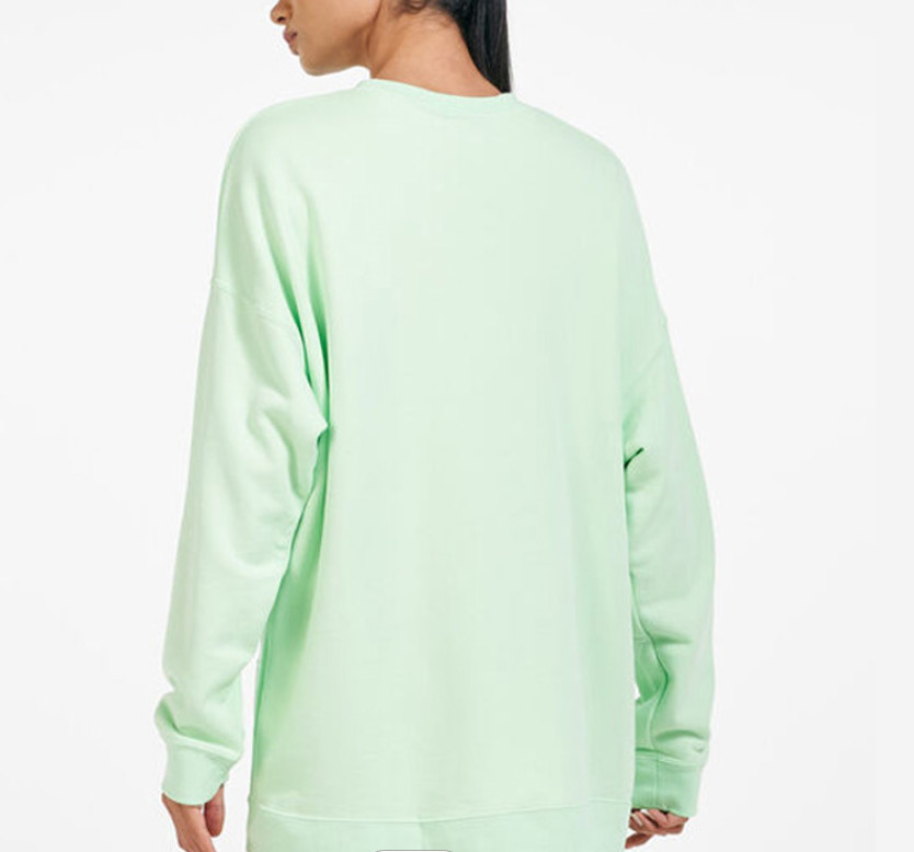 100% Cotton Round Neck Long Sleeve Sportswear Oversized Sweatshirt For Women