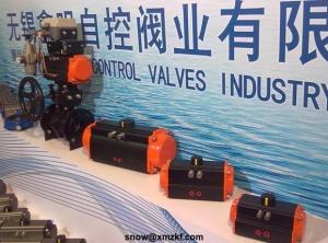 China WUXI supplier actuator pneumatic Double Acting and Spring Return for flow control valves factory