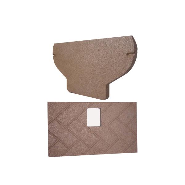 Lightweight Vermiculite Fireproof Board Durable Brick Effect Fireplace