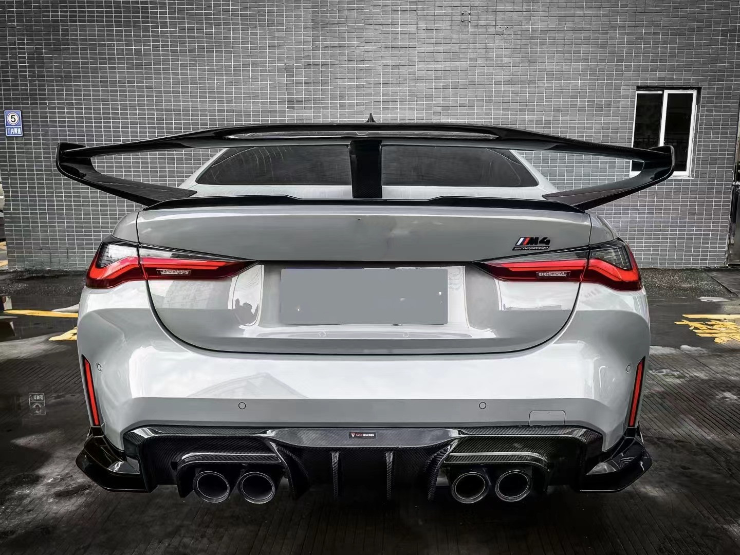 For BMW 4 Series G80 G82 M3 M4 Carbon Fiber Spoiler G80 G82 M3 M4 Upgraded GTR Style Spoiler Wing