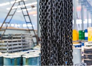 China EN818-2 G80 Lifting Anchor Chain Alloy Steel Black Oxidation Lifting Chain factory