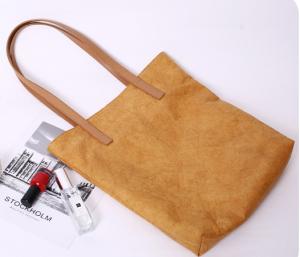 China Oem Washable Paper Tote Bag Printed Custom Made Biodegradable Recycled Eco Friendly factory