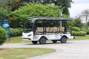China 11 Seater Electric Sightseeing Bus With Solar Panel 7.5KW Lithium Battery factory