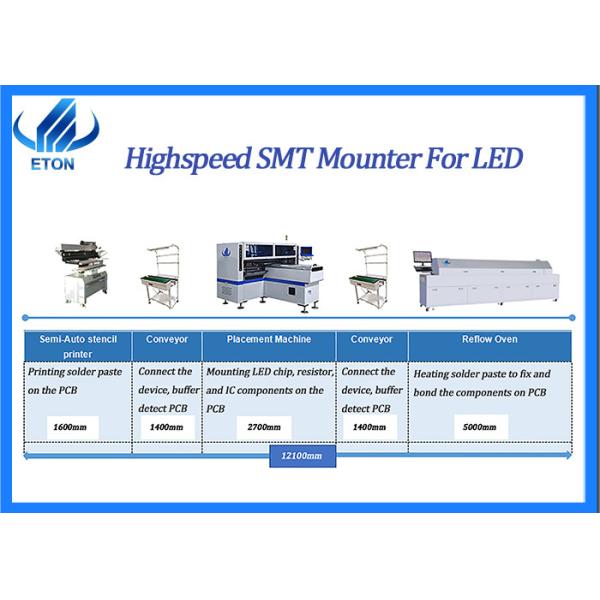 LED mounting machine HT-F7S 180K for LED Tube/strip pick and place machine in