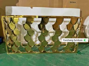 China Gold Color Metal Bar Table Console Table 150cmx40cmx80cm 201SS factory