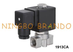 China 1/8'' 1/4'' 3/8'' 2 Way NC Stainless Steel Electric Solenoid Valve 24V 220V factory
