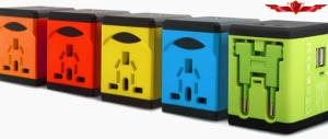 China New Dual 2.1A/1A USB Port Universal EURO/UK/USA/AUS USB Travel Adaptor With 6.3A Fuse factory