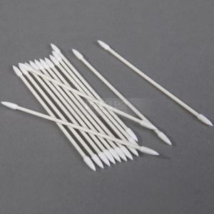 China Customization Electronic Lint Free Buds Paper Handle Cleanroom Pointed Cotton Long Cleaning Swab factory