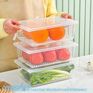 Containers With Removable Drain Plate And Lid, Stackable Portable Freezer
