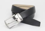 Saffiano Genuine Mens Leather Dress Belt 3.5cm Width 0.18kg Black Color