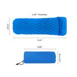 40D Nylon TPU Outdoor Sleeping Pad Ultralight Inflatable Sleeping Pad Hiking Air
