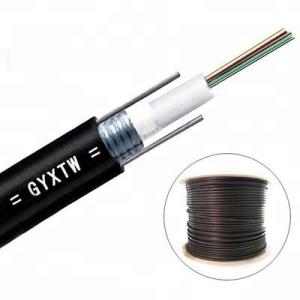 China 2-24 Core GYXTW Armored Multimode Fiber Optic Cable Double Parallel FRP factory