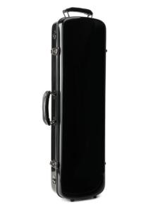 China Fiberglass Rectangular Violin Hard Case Black Waterproof factory