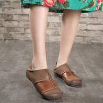 S044 Personality handmade leather shoes female original Mori female flat bottom