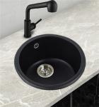 household round bowl under mount composite granite kitchen sink