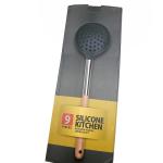 Wood Handle Kitchen Spatula Set , Spatula Kitchen Utensils Holiday Use
