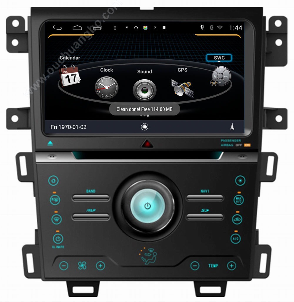 Ouchuangbo car DVD gps for S160 Ford Edge 2013 with BT quad core canbus android 4.4 system