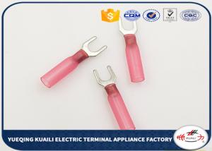 China 12AWG -10AWG insulated locking spade Heat Shrink Wire Terminals connector factory