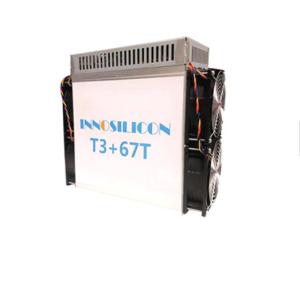 China CE Used Innosilicon T3+ 67T 3300W SHA 256 Asic Miner on sale