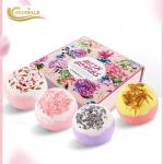 3.5 OZ Plant Dried Flowers Bath Bomb Gift Sets For Woman